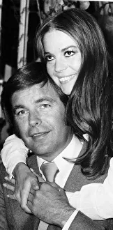 Person Prints: Film star Robert Wagner and his former wife Natalie Wood pictured at the Dorchester Hotel