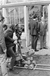 Filming of the final episode of the second series of the television programme Callan