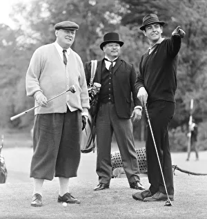 Filming the golf scene for Goldfinger'at Stoke Park golf course near Stoke