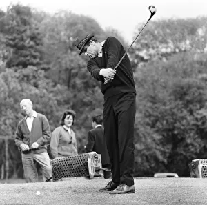 Ball Prints: Filming the golf scene for Goldfinger'at Stoke Park golf course near Stoke