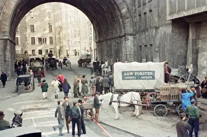 Filming of Mary Reilly, an American horror film starring Julia Roberts and John Malkovich