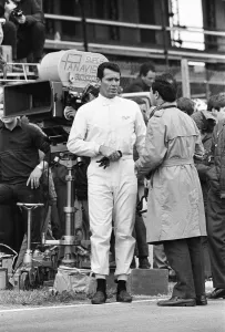 Filming of MGN film Grand Prix at Brands Hatch in Kent July 1966