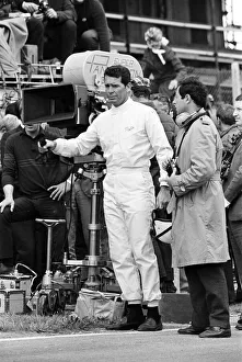 Filming of MGN film Grand Prix at Brands Hatch in Kent July 1966