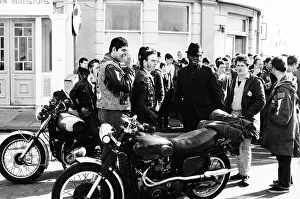Filming of Quadrophenia in Brighton, based on the Mods and Rocker battles of the mid