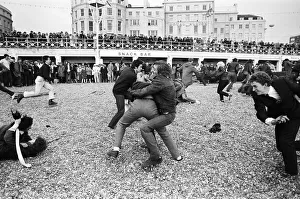 Filming of Quadrophenia in Brighton, based on the Mods and Rockers battles of the mid