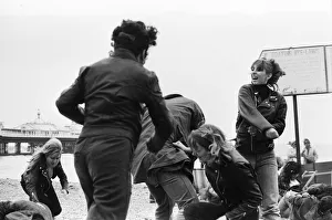 Filming of Quadrophenia in Brighton, based on the Mods and Rockers battles of the mid