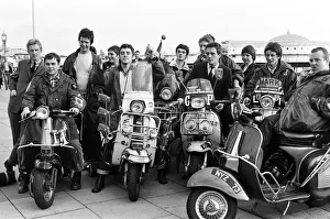 Filming of Quadrophenia in Brighton, based on the Mods and Rockers battles of the mid