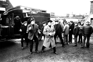 Filming of the television programme When the Boat comes in