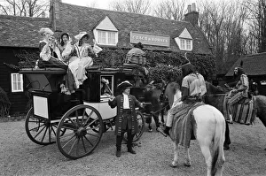 Rural Prints: Filming for the Val Doonican show on ITV taking place at Newgate Street, Hertfordshire