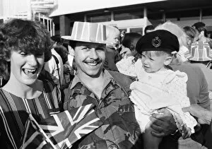 Images Dated 3rd September 1985: The final homecoming for army units of the Royal Engineers 36th Regiment which took place
