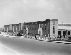 Outer London Prints: The final touches are added to the Slough Social Centre Circa 1936