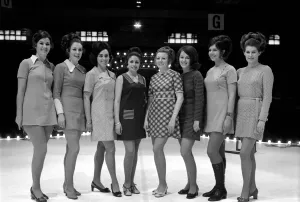 The finals of the Miss Littlewood contest - a charm and beauty competition for its