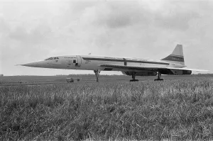On a fine August day in 1977, Concorde 101 touches down at her final home at Duxford