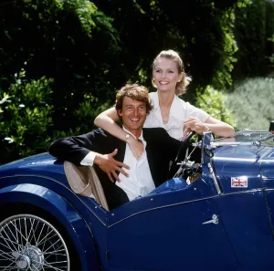 Square Prints: Fiona Fullerton actress with Nigel Havers in the television programme The Charmer