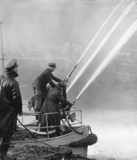 Spray Prints: The Fire Boat - used by The Hull Fire Brigade to put out the city fires by sending in