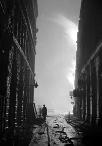 Hose Prints: Fire of H. E. Blitz on the city of London on the night of the 29th December 1940