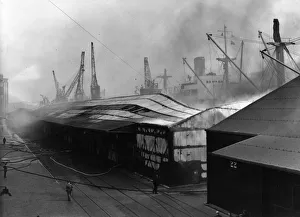 Firefighters batlle to contain the worst Newcastle Quayside blaze since the war when