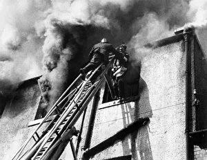 00074 Prints: Firefighters battle one the worst fires Carlisle has had for many years at the West Walls