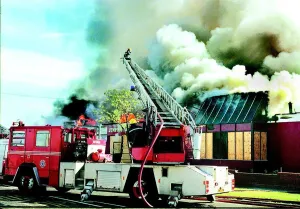 Firefighter Prints: Firefighters tackle the blaze at Jumping Jacks pub in Hebburn, Gateshead