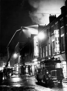 Firefighter Prints: Firefighters tackle a fire at Callers furniture store on Northumberland Street in
