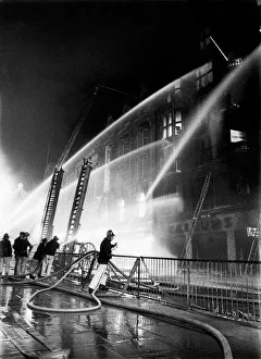 Firefighter Prints: Firefighters tackle a fire at Callers furniture store on Northumberland Street in