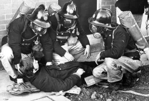 Firefighter Prints: Firefighters try out the new breathing apparatus training centre at North Shields Fire