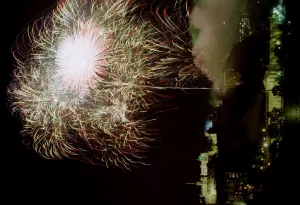 Fireworks display dwarfs Edinburgh Castle August 31 to mark the end of the Edinburgh