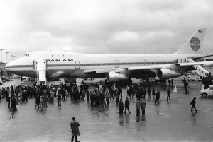 Plane Prints: The First Boeing 747 to land at Heathrow Airport Jan 1970 Airport