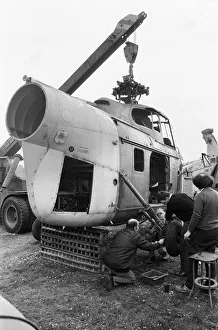 The very first British Westland Whirlwind helicopter arrives at its new home