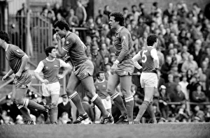 First Division Football. Arsenal 0 v. Swansea 2. February 1982 LF08-18-052