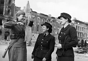 First members of the WaF in Berlin, Germany at the end of the Second World War in Europe