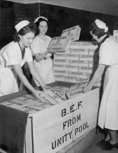 00109 Prints: The first milion Players cigarettes from Unity pool for the B. E. F