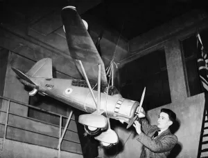 Exhibitions Prints: The first National Model Aircraft Exhibition at Dorland Hall, London