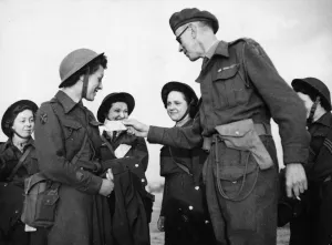 The first party of Auxiliary Territorial Service (ATS) attached to the 21st Army Group
