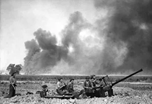 First pictures of the huge 800 strong bomber attack on the east exit road from Falaise