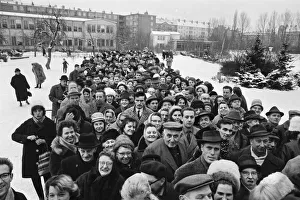 For the first time since its erection, the Berlin Wall is opened for border crossings for