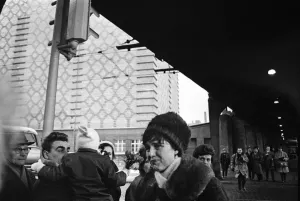 01167 Prints: For the first time since its erection, the Berlin Wall is opened for border crossings for