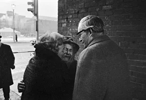 01167 Prints: For the first time since its erection, the Berlin Wall is opened for border crossings for