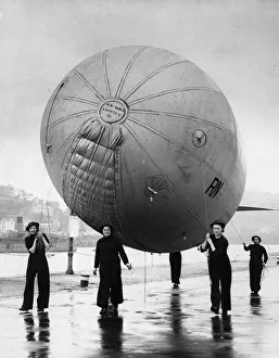 The first Wrens to be trained as Balloon operatives have just completed their course