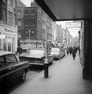 00357 Prints: Firth Street Soho London May 1968 Maxims revuebar live striptease