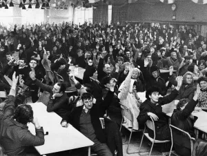 Factories Prints: Fisher Bendix Factory, Kirkby, workers vote overwhelmingly to carry on their occupation