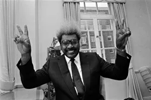 Images Dated 15th July 1986: Flamboyant Boxing promoter Don King. 15th July 1986