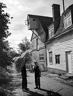 Wartime Prints: Flatford Mill, Suffolk. Where Constable the famous artist painted many of his pictures
