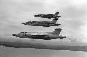 Flying Prints: Fleet Air Arm Aircraft Blackburn Buccaneer July 1962 A formation of 3 Bucaneers