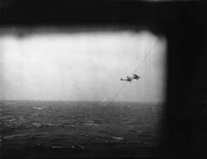 Planes Prints: Two of nine Fleet Air Arm Fairey Swordfish bombers launched from a Royal Navy Aircraft