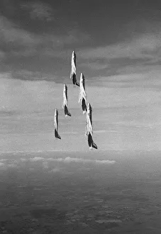 Core01 Prints: Fleet Air Arm Scimitars go vertical as they climb into a loop in formation during