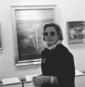 Dark Glasses Prints: Fleur Cowles was a writer, editor, painter and above all a society hostess pictured in