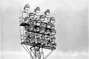 West Brom Prints: Floodlights at The Hawthorne s, home of West Bromwich Albion Football Club