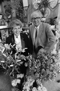 00585 Prints: Florist John Robinson will (tomorrow) hand over his Eston based business - which he has