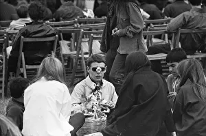 01073 Prints: Flower People at the 1967 National Jazz and Blues Festival at Royal Windsor Racecourse